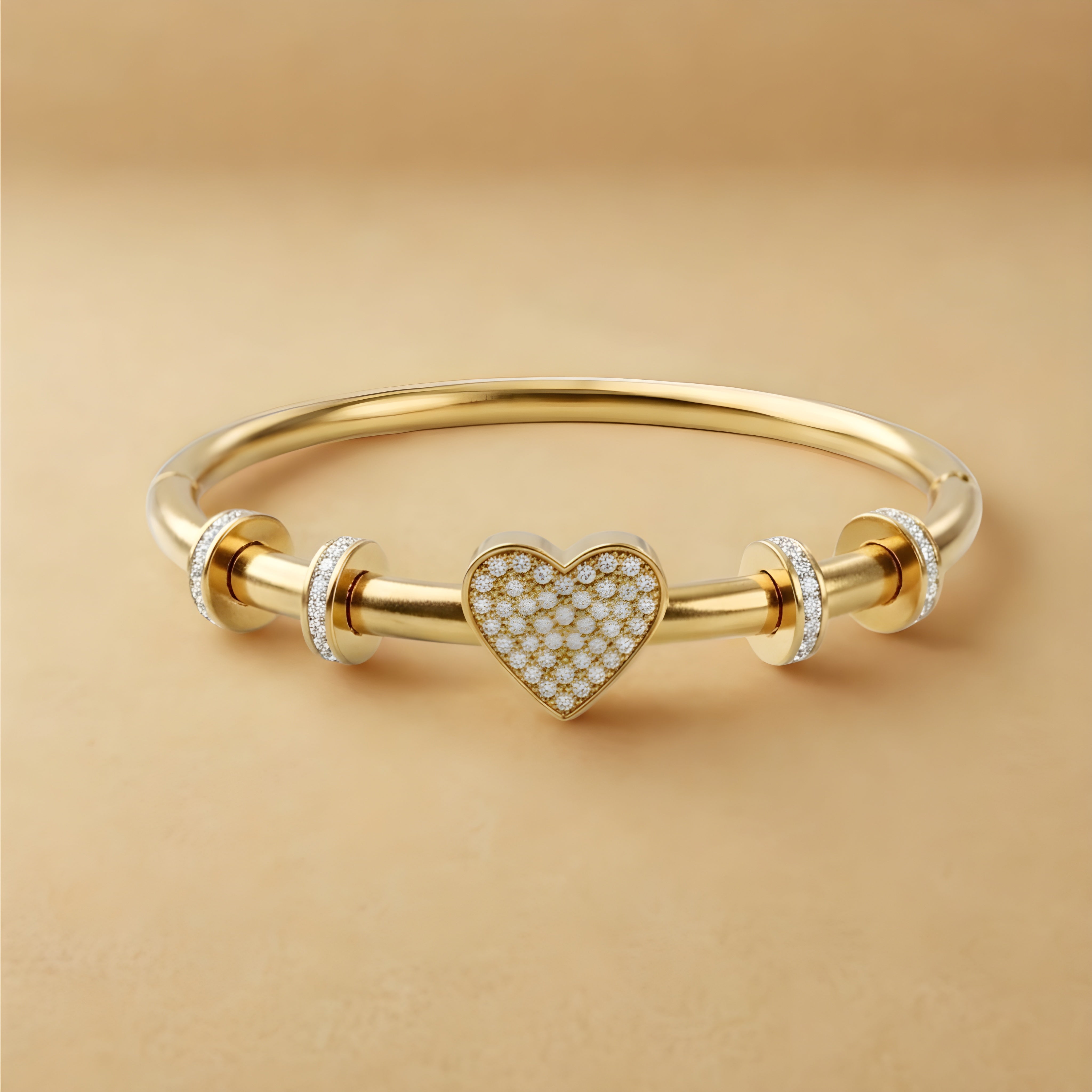 Pearl Heart Bangle