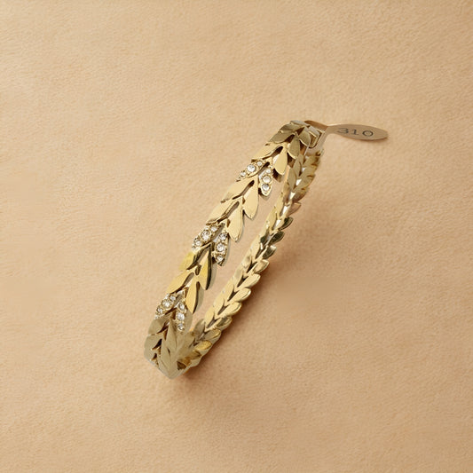 Teardrop Crystal Bangle
