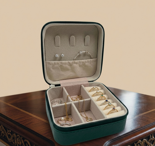 Green jewellery box