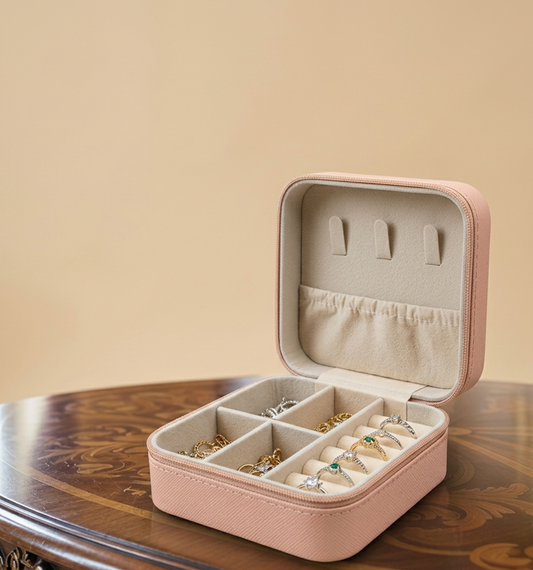 Pink jewellery box